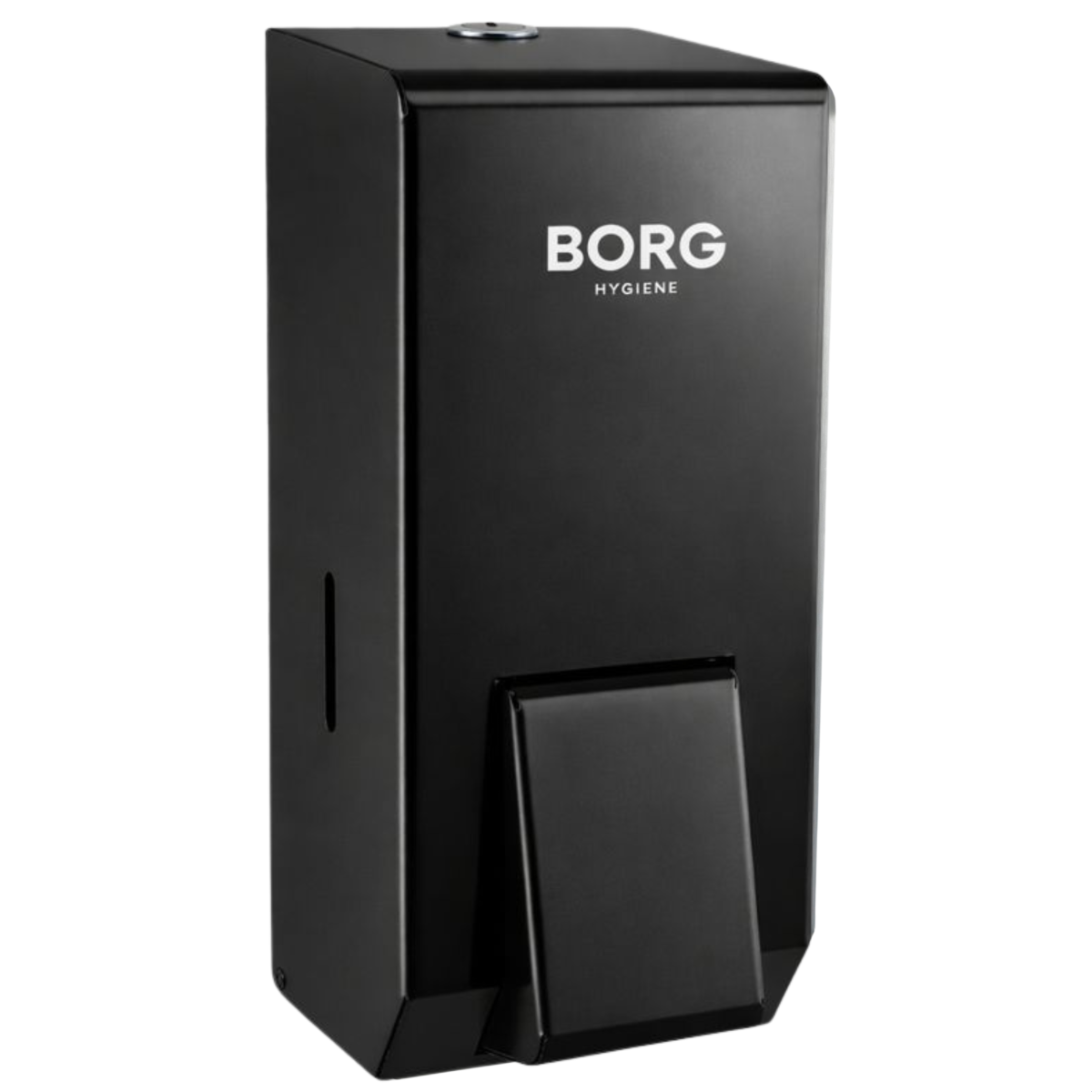 Dozownik stalowy BORG PREMIUM do mydła w płynie 900 ml Czarny HIGI24 Radom.png