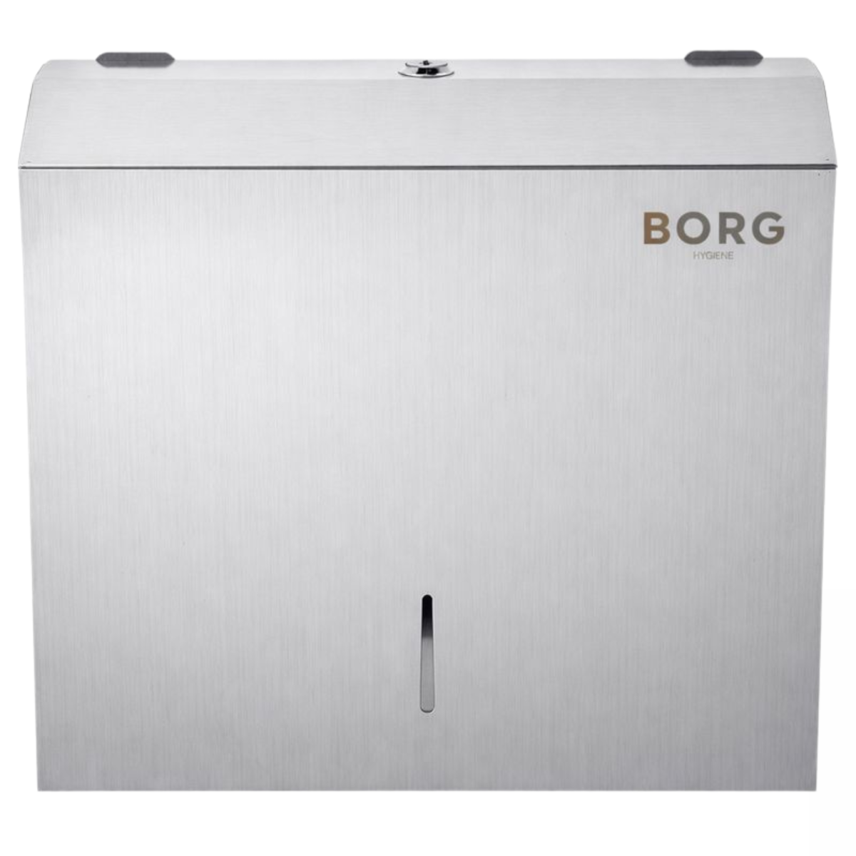 Dozownik Pojemnik stalowy BORG na ręczniki ZZ Stal Matowa HIGI24 (1).png