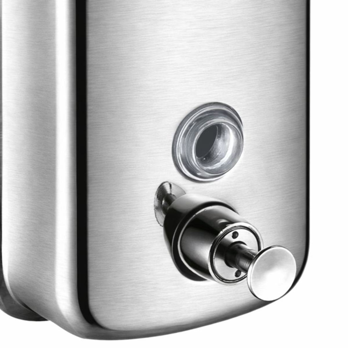 Dozownik na mydło w płynie BORG stalowy 500 ml stal matowa szczotkowana HIGI24 Radom (8).png