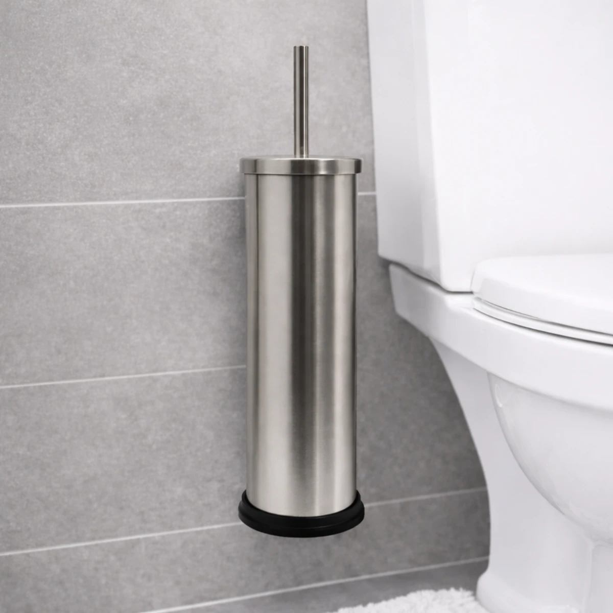 Naścienna Szczotka WC Komplet stalowa srebrna BORG Hygiene SN1S HIGI24 Radom (4).png