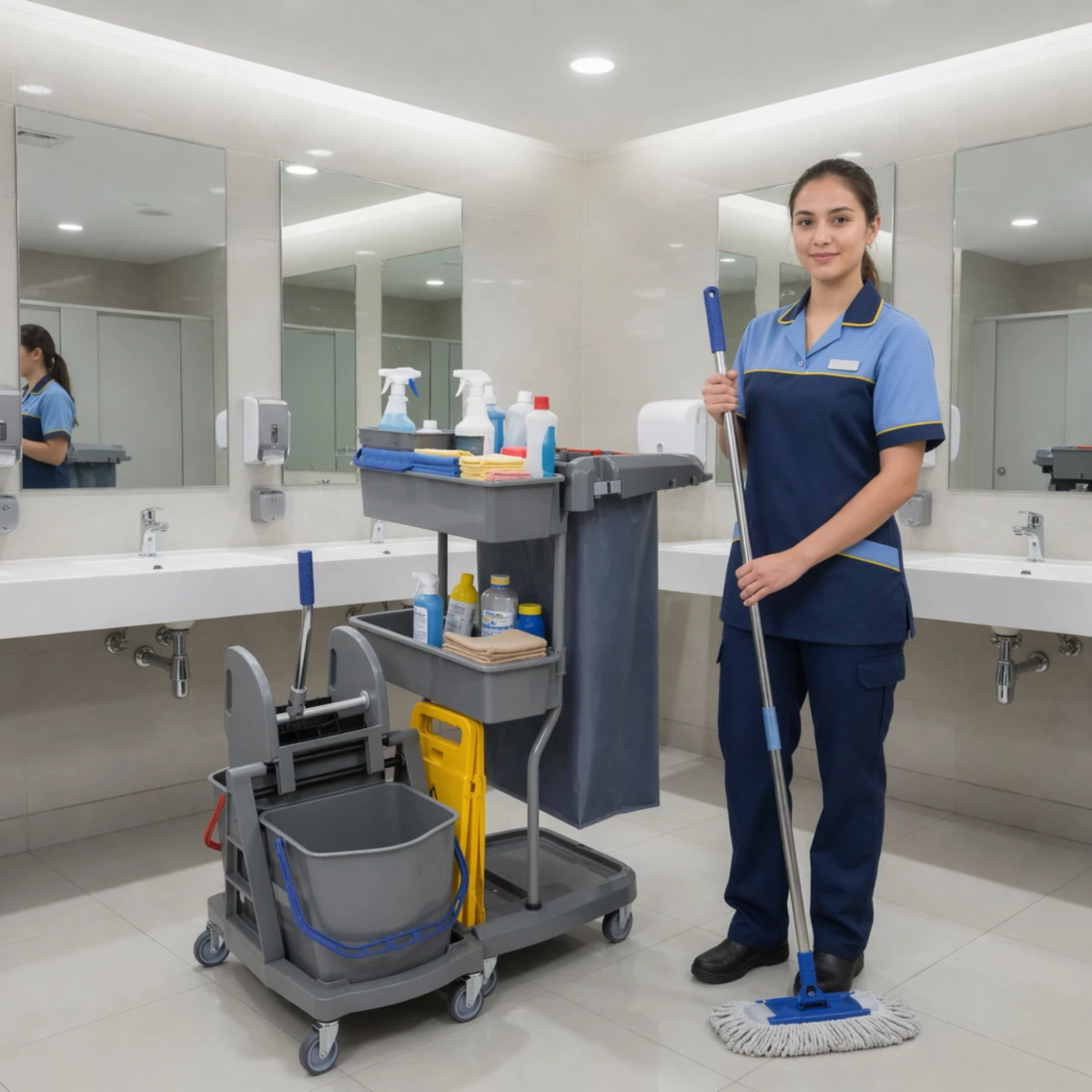 Profesjonalny Wózek Serwisowy OPTIMUS KLUGER z prasą workiem i kuwetami HIGI24 Radom (1).png