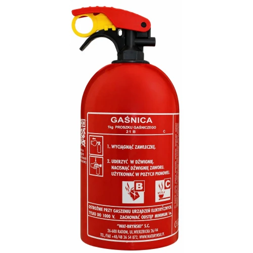 Gaśnica proszkowa Wat-Bryński GP-1 BC 1 KG